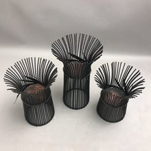 Load image into Gallery viewer, Harvest Wheat 3-pc Candle Holder Set (10") (As-Is)
