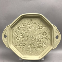 Load image into Gallery viewer, Vintage Brown Bag Cookie Art Octagon Shortbread Mold w/Floral Pattern (9")
