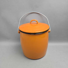 Load image into Gallery viewer, Enamelware Pumpkin Jack-O'-Lantern Pail (~9")
