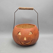 Load image into Gallery viewer, Dried Hard-Shell Jack-o'-Lantern Gourd (~10x7)
