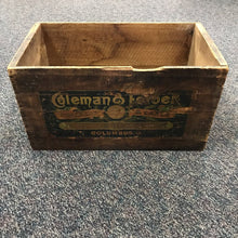 Load image into Gallery viewer, Vintage Wooden Advertising Crate Coleman &amp; Felber Columbus Ohio (13x24x13
