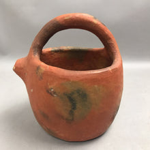 Load image into Gallery viewer, Rustic Handmade Terra Cotta Vessel With Handle &amp; Side Spout (8")
