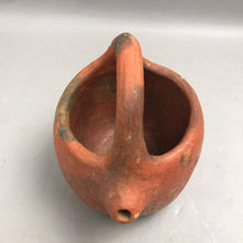 Load image into Gallery viewer, Rustic Handmade Terra Cotta Vessel With Handle &amp; Side Spout (8")
