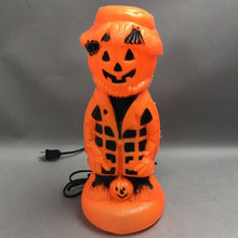 Load image into Gallery viewer, Halloween Pumpkin Jack-o-Lantern Scarecrow Blow Mold (13.5")
