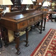 Load image into Gallery viewer, Rockford Republic furniture Antique Burled Walnut Buffet/Sideboard 3 Drawer (45x81x26)
