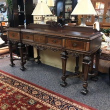 Load image into Gallery viewer, Rockford Republic furniture Antique Burled Walnut Buffet/Sideboard 3 Drawer (45x81x26)
