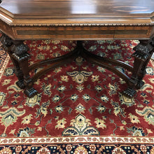 Load image into Gallery viewer, Rockford Republic Furniture Antique Burled Walnut Dining Table (32x78x46)
