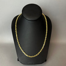 Load image into Gallery viewer, 14K Gold 5mm 22" Rope Chain Necklace (12.3g)
