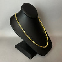 Load image into Gallery viewer, 14K Gold 5mm 22" Rope Chain Necklace (12.3g)
