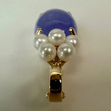 Load image into Gallery viewer, 14K Lavender Jade Pearl 1.25" Enhancer Pendant (4.5g)

