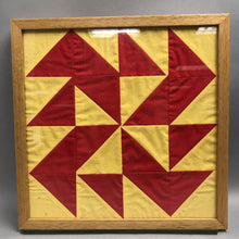 Load image into Gallery viewer, Framed Geometric Quilt Block (13")

