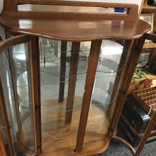 Load image into Gallery viewer, Antique Double Door Oak Curio Cabinet (62x46x16)
