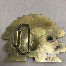 Load image into Gallery viewer, Vintage Brass Native American Indian Chief Head Belt Buckle Solid 1970’s (3x4)
