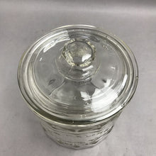 Load image into Gallery viewer, Vintage 1920s La Palina Quality Congress Cigar Co Clear Glass Jar Humidor w/ Lid (6")
