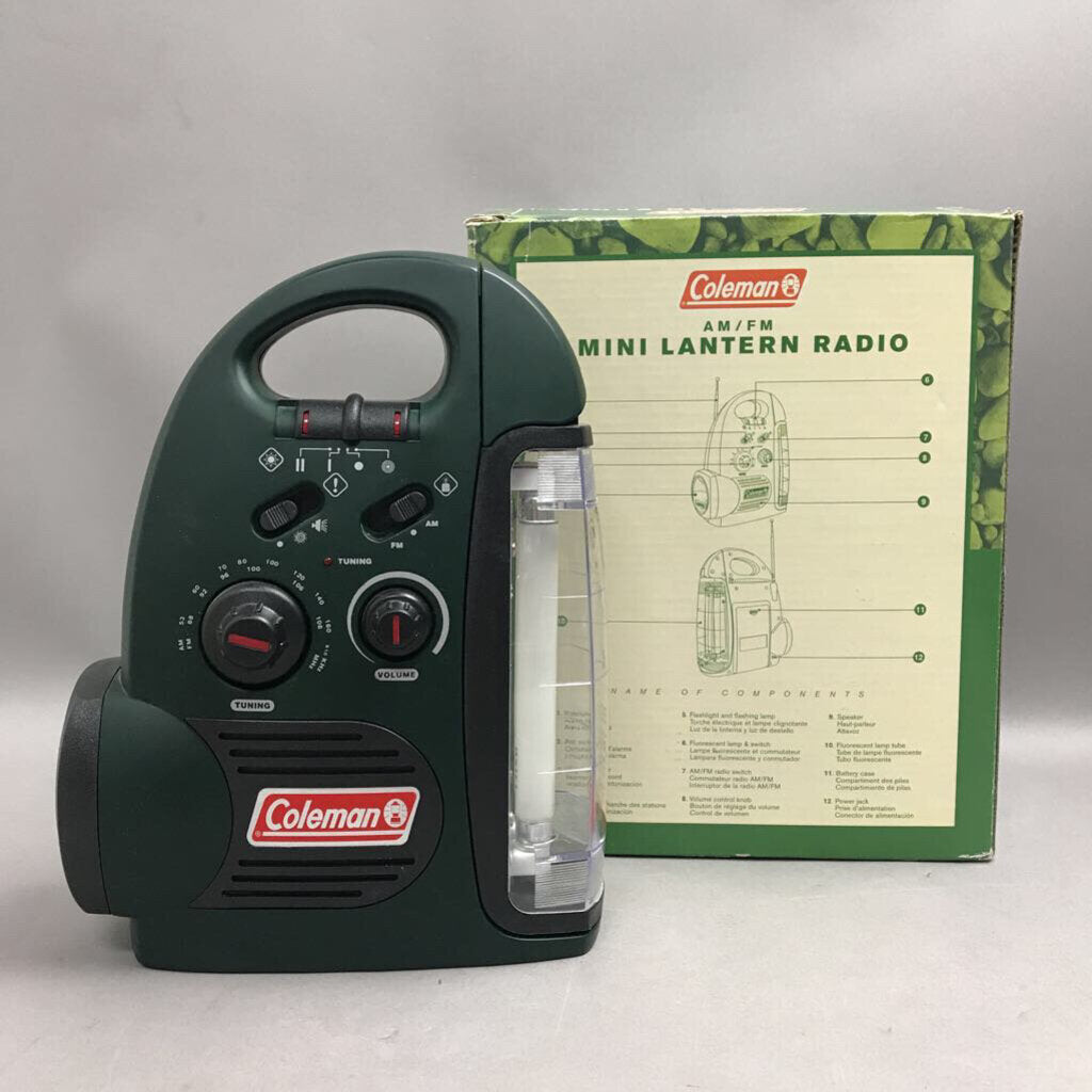 Coleman AM/FM Mini Lantern Radio Emergency Camping & Preparedness For – Main Street Estate Sales