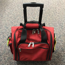 Load image into Gallery viewer, Travelsmith Red &amp; Black Rolling Travel Bag (15x14x6)
