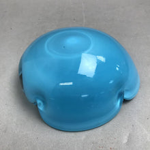 Load image into Gallery viewer, MCM Barbini Murano Art Glass Ashtray Bowl Aqua Blue w/Gold Flecks (2x6)

