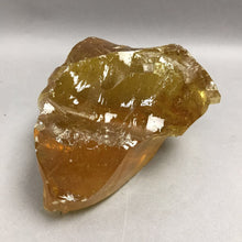 Load image into Gallery viewer, Amber Translucent Art Glass Cullet Slag Glass (4x6x7)

