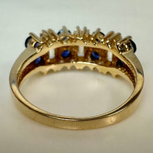 Load image into Gallery viewer, 14K Gold Sapphire Ring sz 8 (5.0g)
