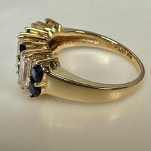 Load image into Gallery viewer, 14K Gold Sapphire Ring sz 8 (5.0g)
