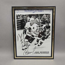 Load image into Gallery viewer, Signed Eric Weinrich Chicago Blackhawks Photo (12x9.5)
