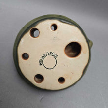 Load image into Gallery viewer, Weller Ware Pottery Green Flower Frog - Lotus Flower (2.5x4x4)
