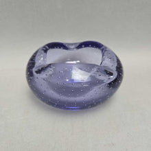 Load image into Gallery viewer, Erickson Purple Glass Controlled Bubble Ashtray (~2x3.5x3.5)
