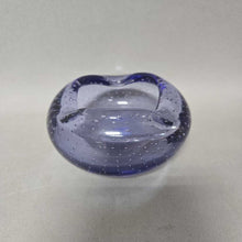 Load image into Gallery viewer, Erickson Purple Glass Controlled Bubble Ashtray (~2x3.5x3.5)
