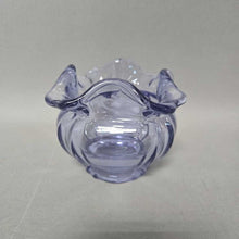 Load image into Gallery viewer, Fenton Neodymium Blue-to-Lavender Color-Changing Glass Vase (3.5x4.5)
