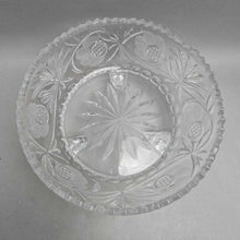 Load image into Gallery viewer, Clear Pressed Glass Footed Serving Bowl (4.5x9x9)

