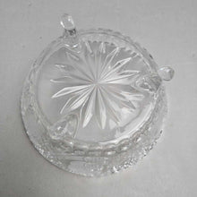Load image into Gallery viewer, Clear Pressed Glass Footed Serving Bowl (4.5x9x9)
