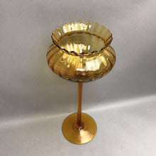 Load image into Gallery viewer, Tall Amber Glass Compote (~16.5x7)
