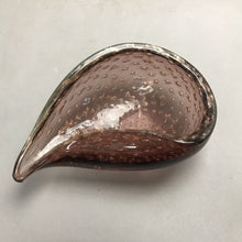 Load image into Gallery viewer, Purple Gold-Fleck Art Glass Decorative Bowl (3x9x6)
