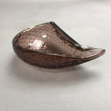 Load image into Gallery viewer, Purple Gold-Fleck Art Glass Decorative Bowl (3x9x6)
