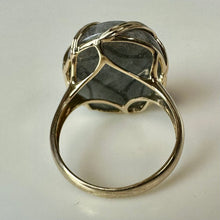 Load image into Gallery viewer, 14K Gold Caged Labradorite Ring sz 8 (8.7g)

