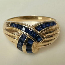 Load image into Gallery viewer, 14K Gold Topaz Ring sz 8 (4.1g)
