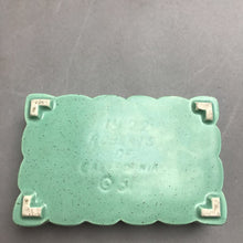 Load image into Gallery viewer, Vintage 1950's California Pottery Ceramic Cigarette Box w/ Matching Ashtrays (2x6x4)
