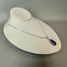 Load image into Gallery viewer, East Arts Sterling Lavender Jade Diamond Teardrop Enhancer Pendant on 18" Chain Necklace
