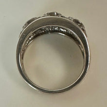 Load image into Gallery viewer, Sterling Blue Opal 3-Stone Ring sz 8
