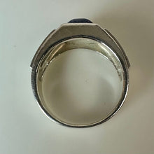 Load image into Gallery viewer, Sterling Lapis Lazuli Turquoise Ring sz 8
