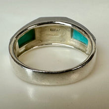 Load image into Gallery viewer, Sterling Lapis Lazuli Turquoise Ring sz 8

