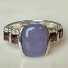 Load image into Gallery viewer, East Arts Lavender Jade Pink Tourmaline Ring sz 8
