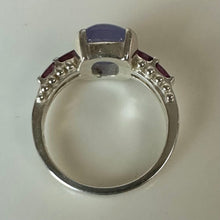 Load image into Gallery viewer, East Arts Lavender Jade Pink Tourmaline Ring sz 8
