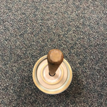 Load image into Gallery viewer, Marshall Pottery 2 Gallon Stoneware Butter Churn Jar Crock Blue Band Texas w/Lid
