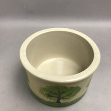 Load image into Gallery viewer, Vintage Roseville Pottery Stoneware Hand Painted Crock Yellow Cottage (4")
