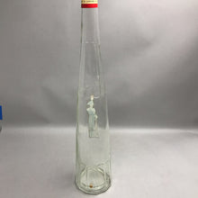 Load image into Gallery viewer, Vintage Clear Glass Liquor Advertising Display Bottle (27")
