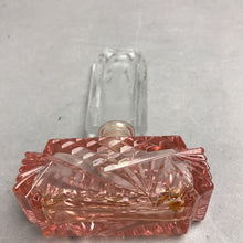 Load image into Gallery viewer, Pink &amp; Clear Perfume Bottle From Czech (7")
