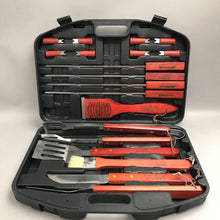 Load image into Gallery viewer, Gourmet Traditions Barbeque Tool Set with 18 Pieces in Carry Case (12x17)
