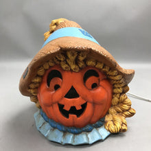 Load image into Gallery viewer, Hand Painted Ceramic Scarecrow Light (10")
