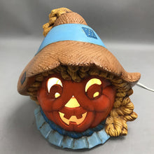 Load image into Gallery viewer, Hand Painted Ceramic Scarecrow Light (10")
